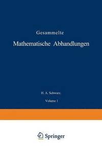 bokomslag Gesammelte Mathematische Abhandlungen