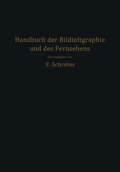 bokomslag Handbuch der Bildtelegraphie und des Fernsehens