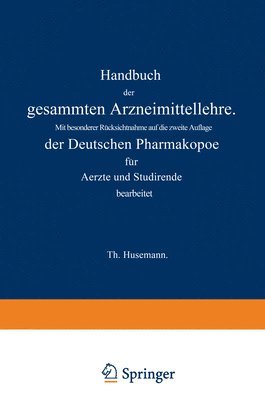 Handbuch der gesammten Arzneimittellehre 1