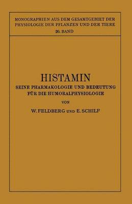 W. Feldberg, E. Schilf - Histamin, Häftad