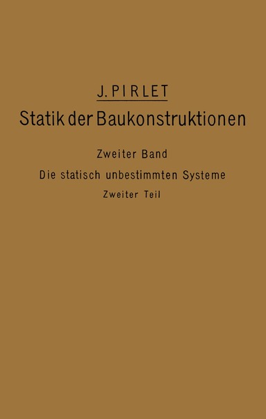 J. Pirlet - Kompendium der Statik der Baukonstruktionen, Häftad
