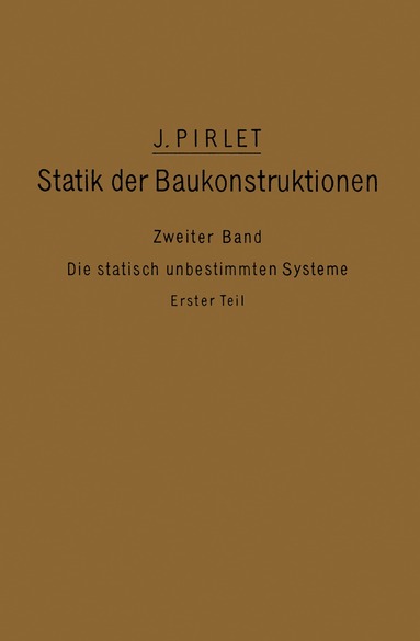 J. Pirlet - Kompendium der Statik der Baukonstruktionen, Häftad