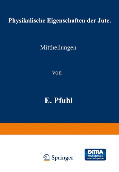 bokomslag Physikalische Eigenschaften der Jute