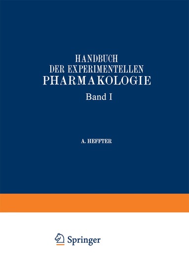 J. Bock, R. Boehm, E. Bürgi, M. Cremer, Arthur R. Cushny, Walter E. Dixon, A. Ellinger, Ph. Ellinger, E. St. Faust, Alfred Fröhlich, H. Fühner, R. Gottlieb, O. Gros, A. Heffter, L. J. Henderson, W. Heubner, R. Höber, Reid Hunt, Martin Jacoby, G. Joachimoglu, A. Jodlbauer, R. Kobert, M. Kochmann, A. Loewy, R. Magnus, J. Pohl, E. Poulsson, E. Rohde, E. Rost, K. Spiro, W. Straub, P. Trendelenburg, W. Wiechowski - Pyridin, Chinolin, Chinin, Chininderivate. Cocaingruppe. Curare und Curarealkaloide. Veratrin und Protoveratrin. Aconitingruppe. Pelletierin. Strychningruppe. Santonin. Pikrotoxin und verwandte Körper. Apomorphin, Apocodein, Ipecacuanha-Alkaloide. Colchic, Häftad