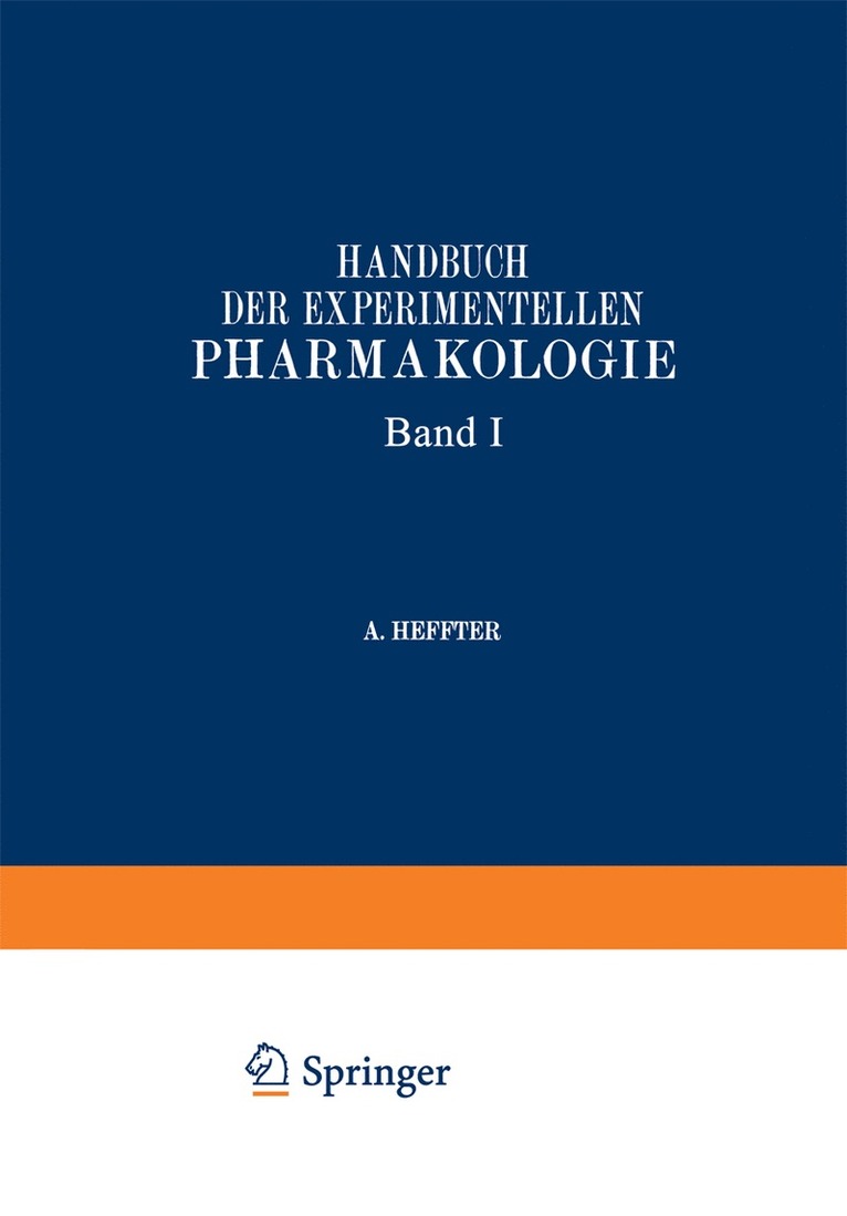 J. Bock, R. Boehm, E. Bürgi, M. Cremer, Arthur R. Cushny, Walter E. Dixon, A. Ellinger, Ph. Ellinger, E. St. Faust, Alfred Fröhlich, H. Fühner, R. Gottlieb, O. Gros, A. Heffter, L. J. Henderson, W. Heubner, R. Höber, Reid Hunt, Martin Jacoby, G. Joachimoglu, A. Jodlbauer, R. Kobert, M. Kochmann, A. Loewy, R. Magnus, J. Pohl, E. Poulsson, E. Rohde, E. Rost, K. Spiro, W. Straub, P. Trendelenburg, W. Wiechowski - Pyridin, Chinolin, Chinin, Chininderivate. Cocaingruppe. Curare und Curarealkaloide. Veratrin und Protoveratrin. Aconitingruppe. Pelletierin. Strychningruppe. Santonin. Pikrotoxin und verwandte Körper. Apomorphin, Apocodein, Ipecacuanha-Alkaloide. Colchic, Häftad