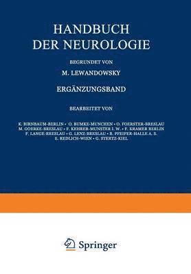 Handbuch Der Neurologie 1