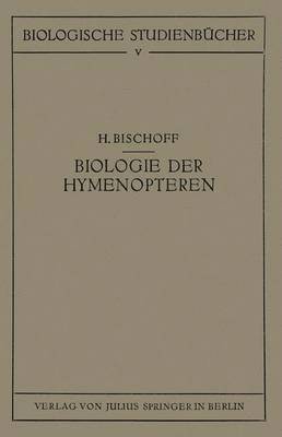 bokomslag Biologie der Hymenopteren