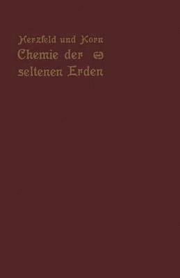 bokomslag Chemie der seltenen Erden