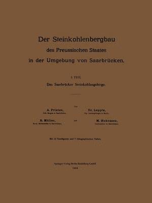 bokomslag Der Steinkohlenbergbau des Preussischen Staates in der Umgebung von Saarbrcken