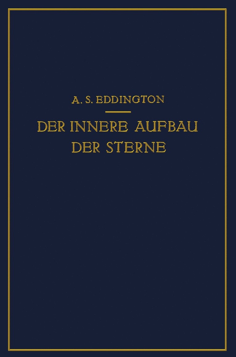 Der Innere Aufbau der Sterne 1