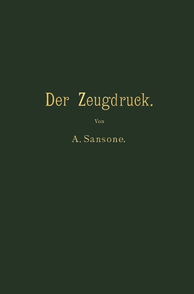 bokomslag Der Zeugdruck