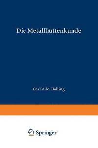 bokomslag Die Metallhttenkunde