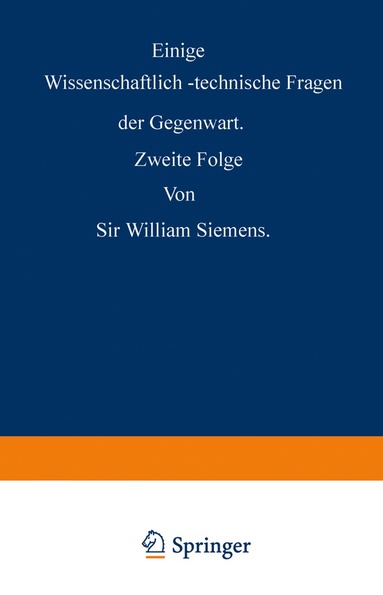 bokomslag Einige Wissenschaftlich-technische Fragen der Gegenwart