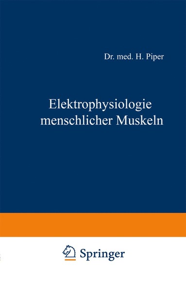 bokomslag Elektrophysiologie menschlicher Muskeln