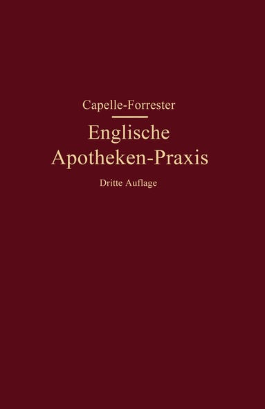 bokomslag Englische Apotheken-Praxis