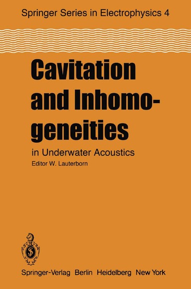 W. Lauterborn - Cavitation and Inhomogeneities in Underwater Acoustics, Häftad