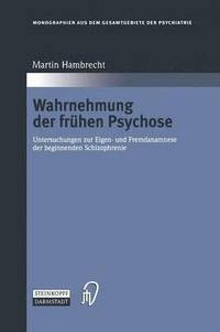 bokomslag Wahrnehmung der frhen Psychose