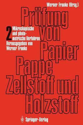 bokomslag Prfung von Papier, Pappe, Zellstoff und Holzstoff