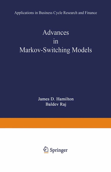 James D. Hamilton, Baldev Raj - Advances in Markov-Switching Models, Häftad