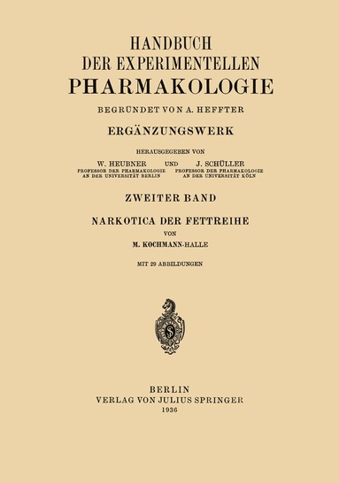 bokomslag Narkotica der Fettreihe