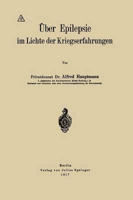 ber Epilepsie im Lichte der Kriegserfahrungen 1