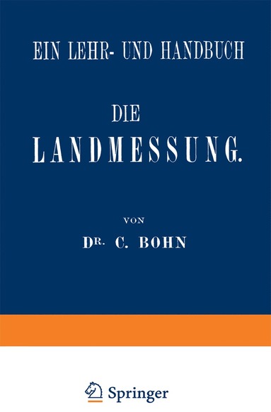 bokomslag Die Landmessung