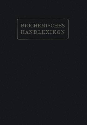 bokomslag Biochemisches Handlexikon