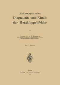 bokomslag Erfahrungen ber Diagnostik und Klinik der Herzklappenfehler