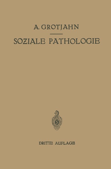 bokomslag Soziale Pathologie