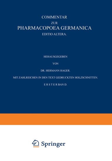 bokomslag Commentar zur Pharmacopoea Germanica