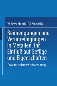 bokomslag Beimengungen und Verunreinigungen in Metallen