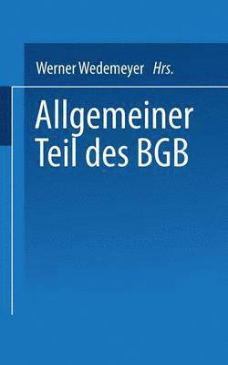 Allgemeiner Teil des BGB 1