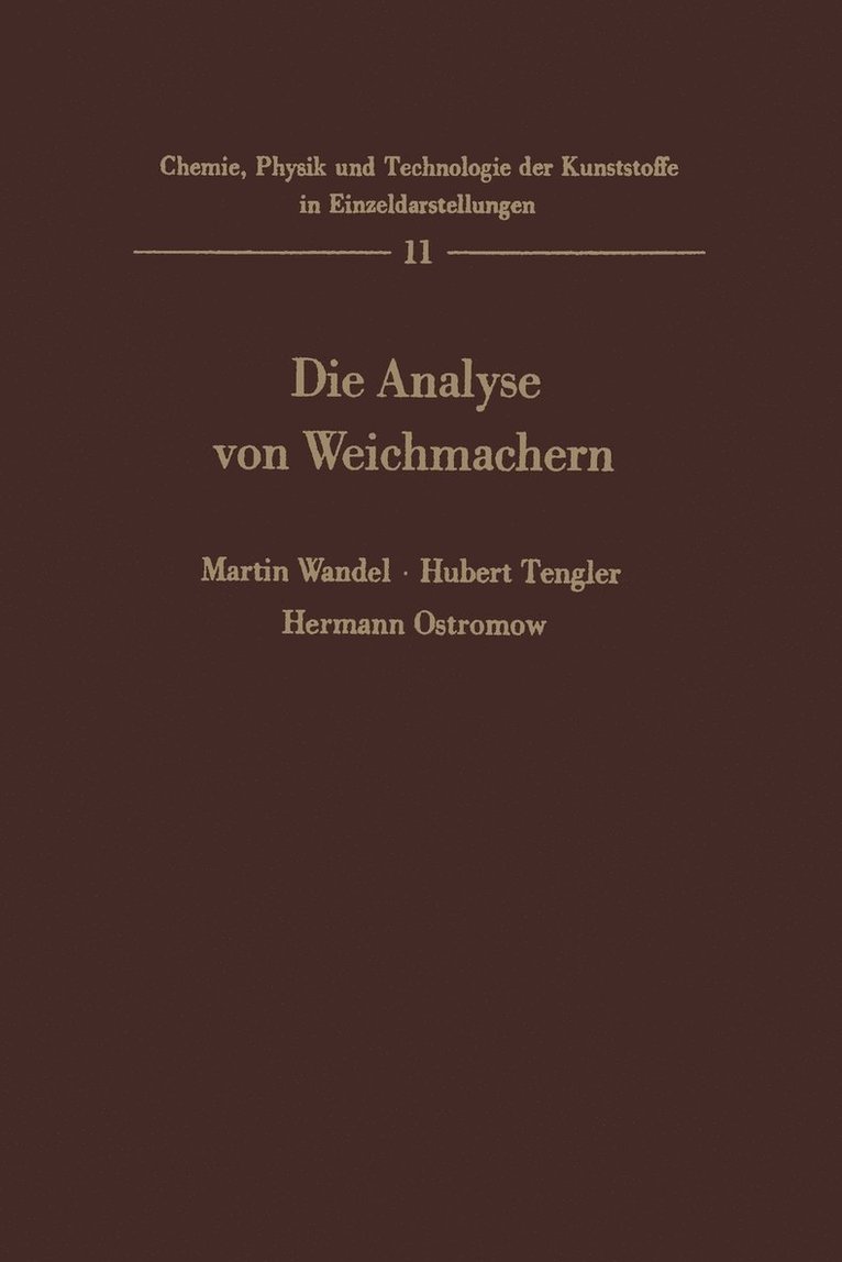 Die Analyse von Weichmachern 1