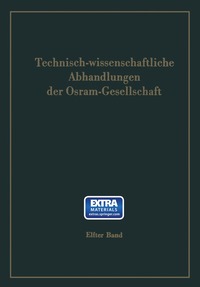 bokomslag Technisch-wissenschaftliche Abhandlungen der Osram-Gesellschaft