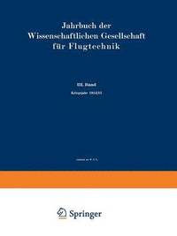 bokomslag Jahrbuch der Wissenschaftlichen Gesellschaft fr Luftfahrt