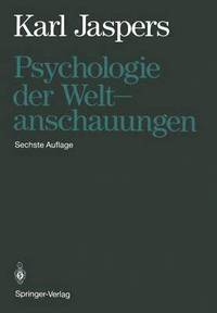 bokomslag Psychologie der Weltanschauungen
