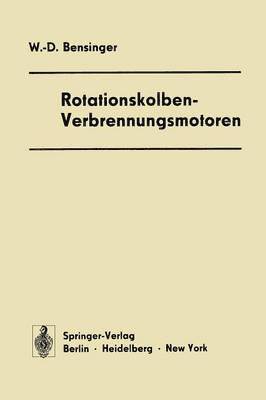 bokomslag Rotationskolben - Verbrennungsmotoren