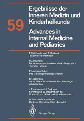 bokomslag Advances in Internal Medicine and Pediatrics / Ergebnisse der Inneren Medizin und Kinderheilkunde