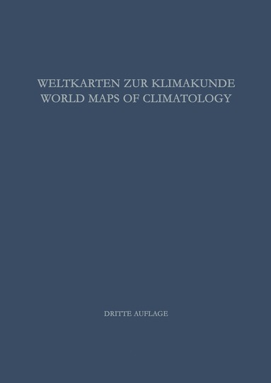 bokomslag Weltkarten zur Klimakunde / World Maps of Climatology