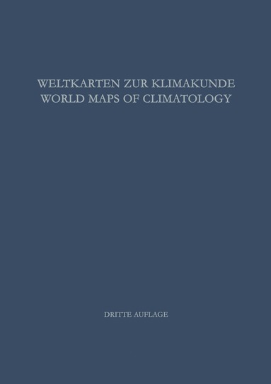 bokomslag Weltkarten zur Klimakunde / World Maps of Climatology