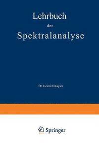 bokomslag Lehrbuch der Spektralanalyse