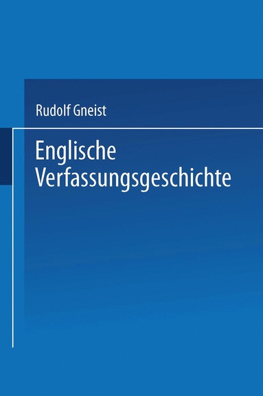 bokomslag Englische Verfassungsgeschichte