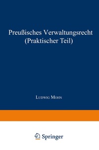 bokomslag Preuisches Verwaltungsrecht (Praktischer Teil)