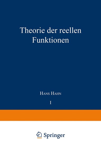 bokomslag Theorie der reellen Funktionen