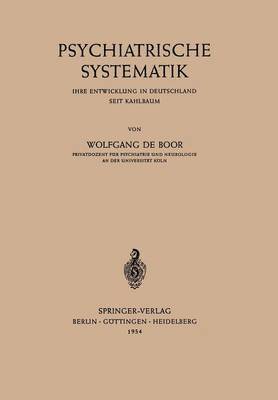 bokomslag Psychiatrische Systematik