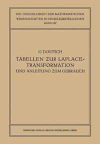 bokomslag Tabellen zur Laplace-Transformation und Anleitung zum Gebrauch