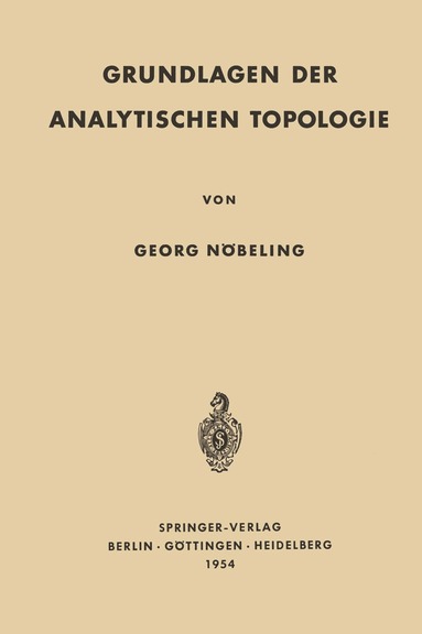 bokomslag Grundlagen der Analytischen Topologie