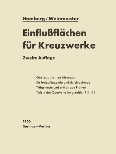 Hellmut Homberg, Josef Weinmeister - Einflußflächen für Kreuzwerke, Häftad
