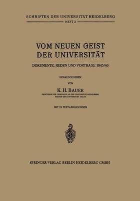 bokomslag Vom Neuen Geist der Universitt