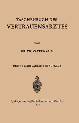 Taschenbuch des Vertrauensarztes 1